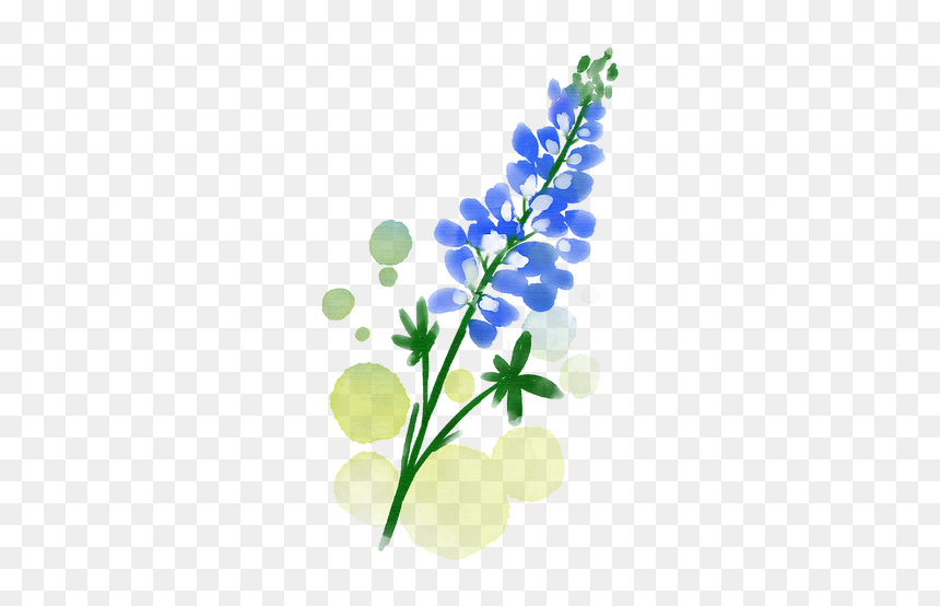 ภาพ สี น้ำ ดอกไม้, HD Png Download - flores acuarela png