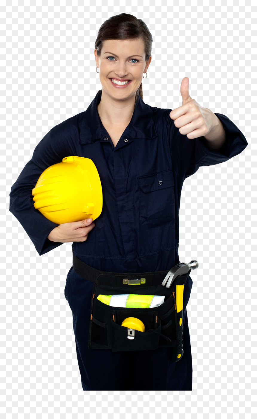 Mujer Feliz Construccion , Png Download - Png Play Woman Worker, Transparent Png - mujer feliz png