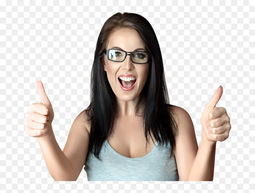 Mulher Assustada Png, Transparent Png - mujer feliz png
