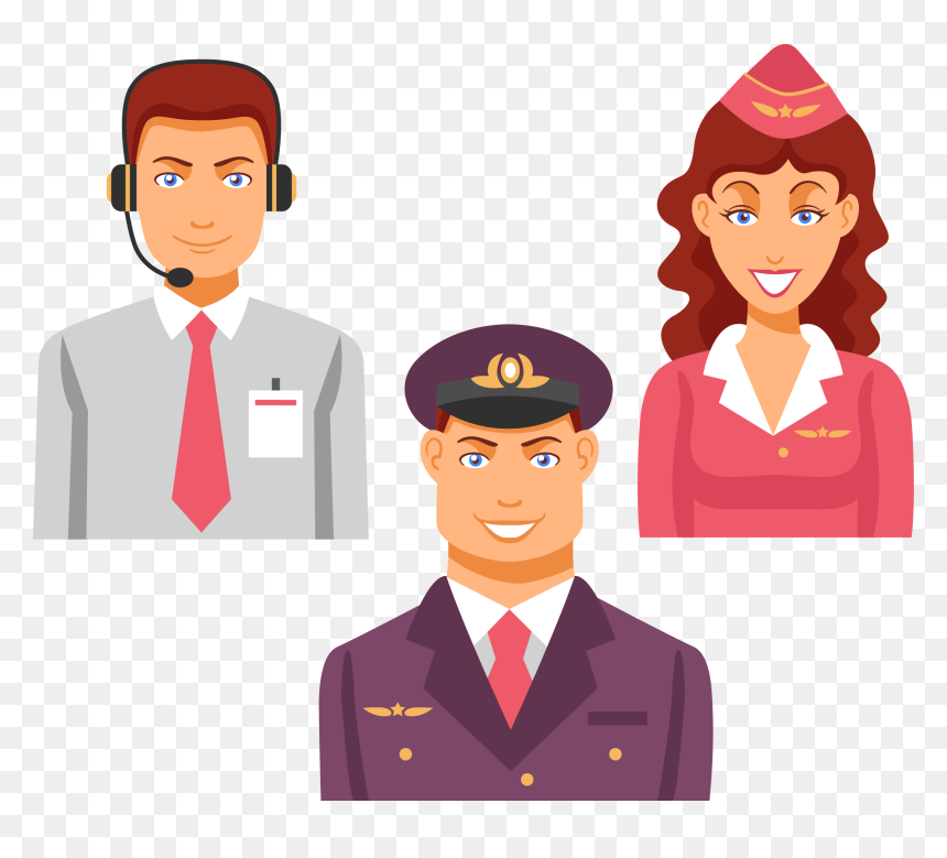 Transparent Flight Attendant Serving Clipart, HD Png Download - flight attendant png