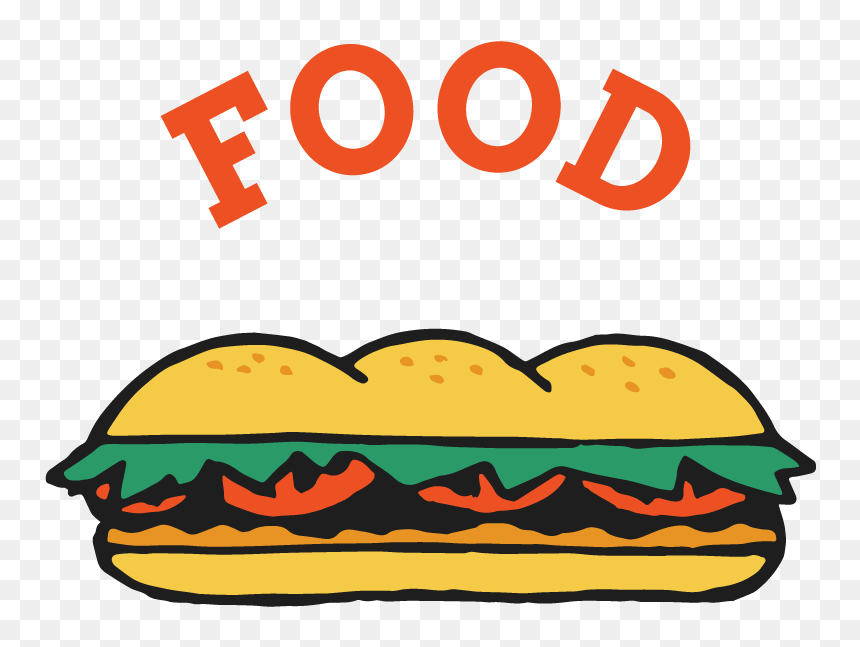 Po Boy Drawing, HD Png Download - pão png