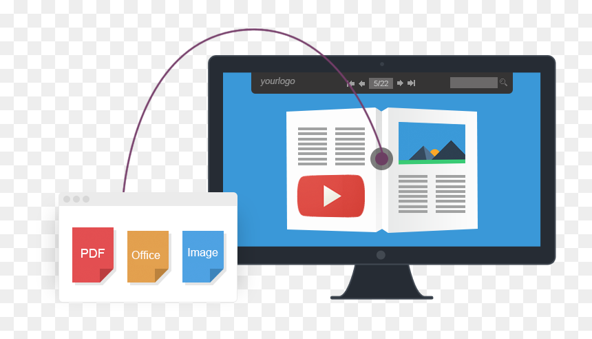 Electronic Publishing, HD Png Download - page flip png