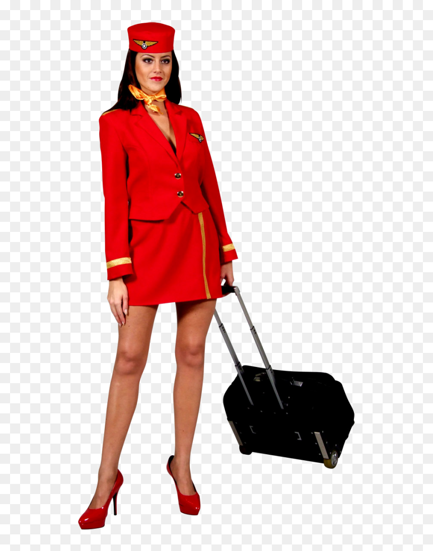 Female Air Hostess Png Photo - Air Hostess Fancy Dress, Transparent Png - flight attendant png
