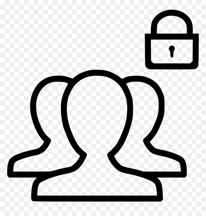 Group S Contacts People Lock Secure Security Password - Create New Group Icon, HD Png Download - locked png