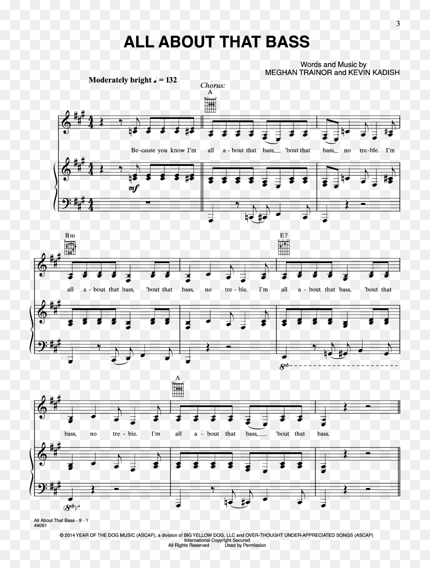Transparent Meghan Trainor Png - Alive In The World Sheet Music, Png Download - meghan trainor png