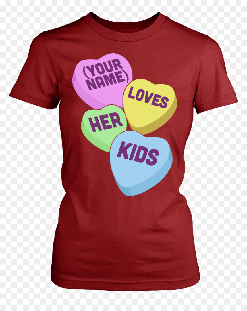 Candy Hearts Kids - Active Shirt, HD Png Download - candy cane heart png