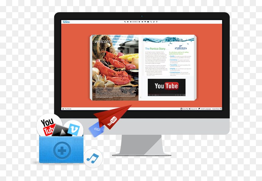 Youtube Icon, HD Png Download - page flip png