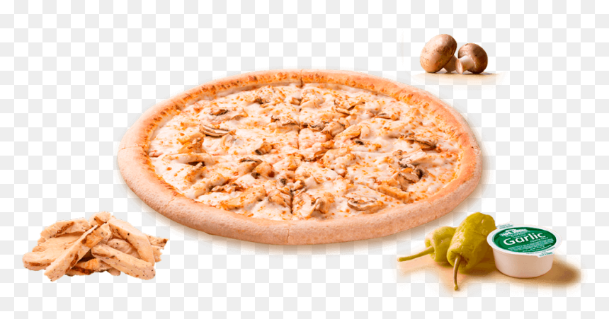 Pizza Pollo Y Champiñones, HD Png Download - pollo png