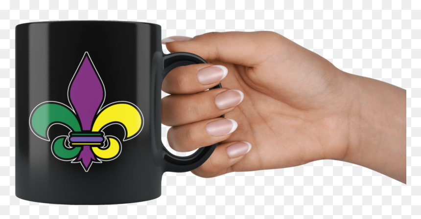 Funny Mardi Gras Crown Mug Cup Coffee - Mug, HD Png Download - mardi gras crown png