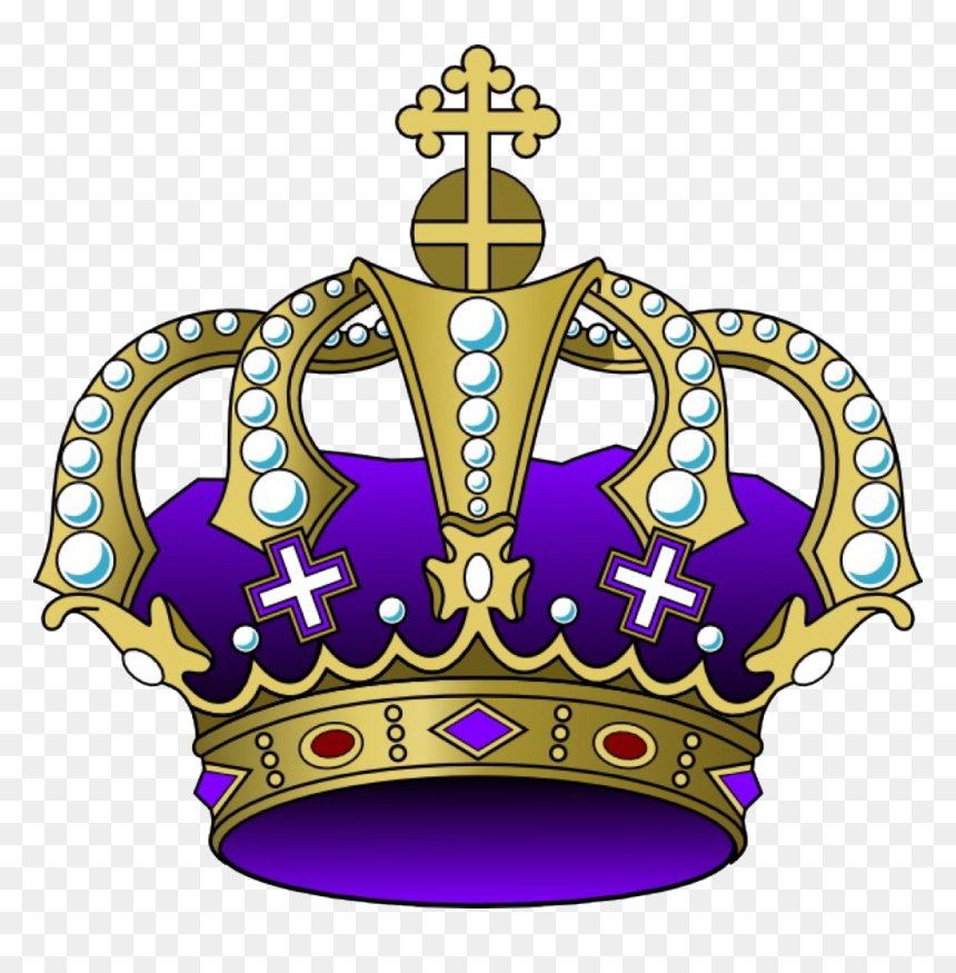 Mardi Gras King Crown - Purple And Gold Crown Png, Transparent Png - mardi gras crown png