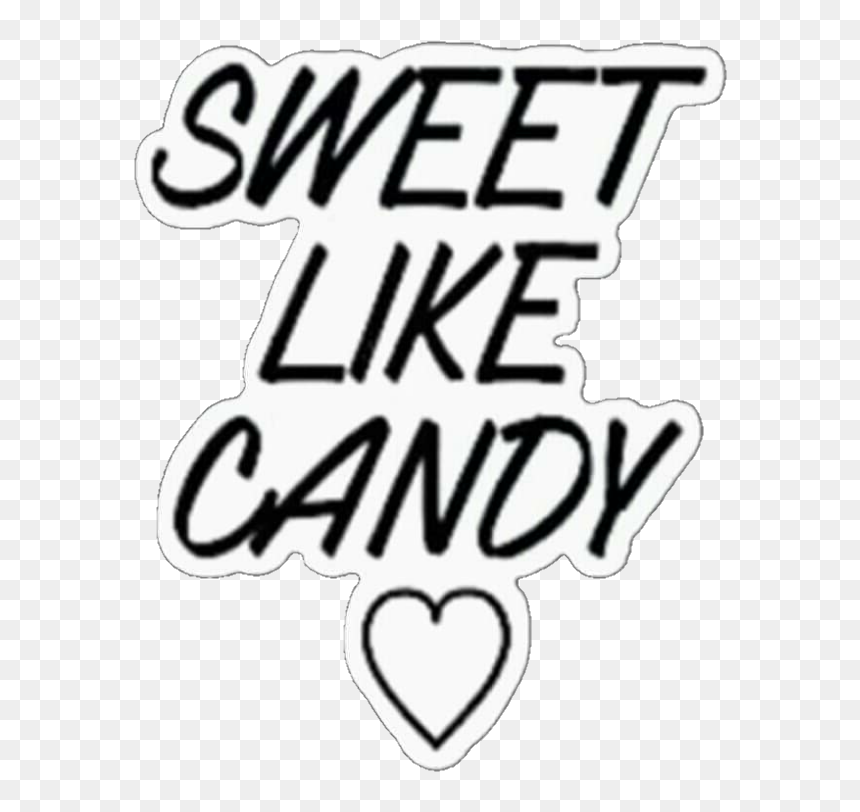 #sweetlikecandy #sweet #like #candy #overlay #iconoverlay, HD Png Download - candy cane heart png