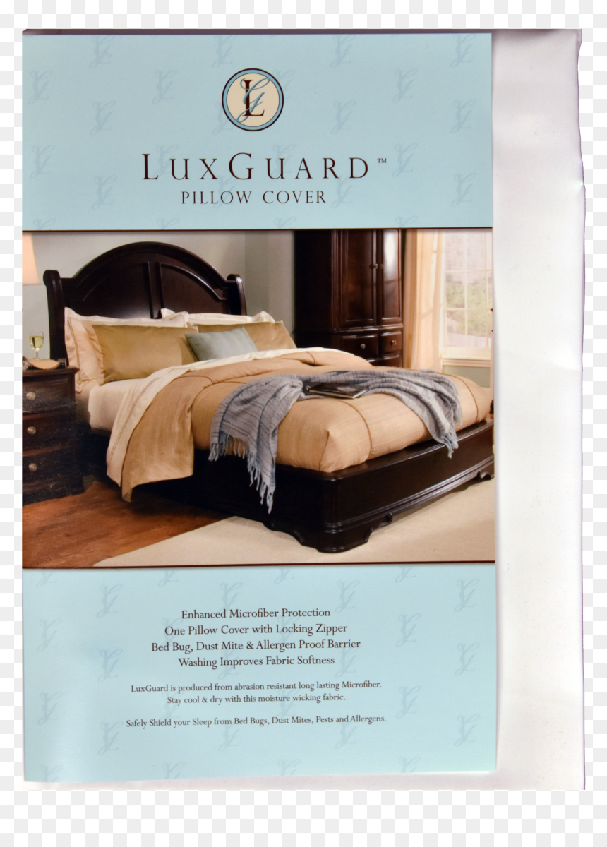 Sleep-safe Zipcovers "luxguard - Bedroom Paint Color With Brown Furniture, HD Png Download - bed bug png