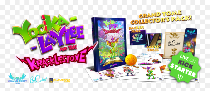 Yooka Title - Yooka Laylee And The Kracklestone Grand Tome, HD Png Download - tome png