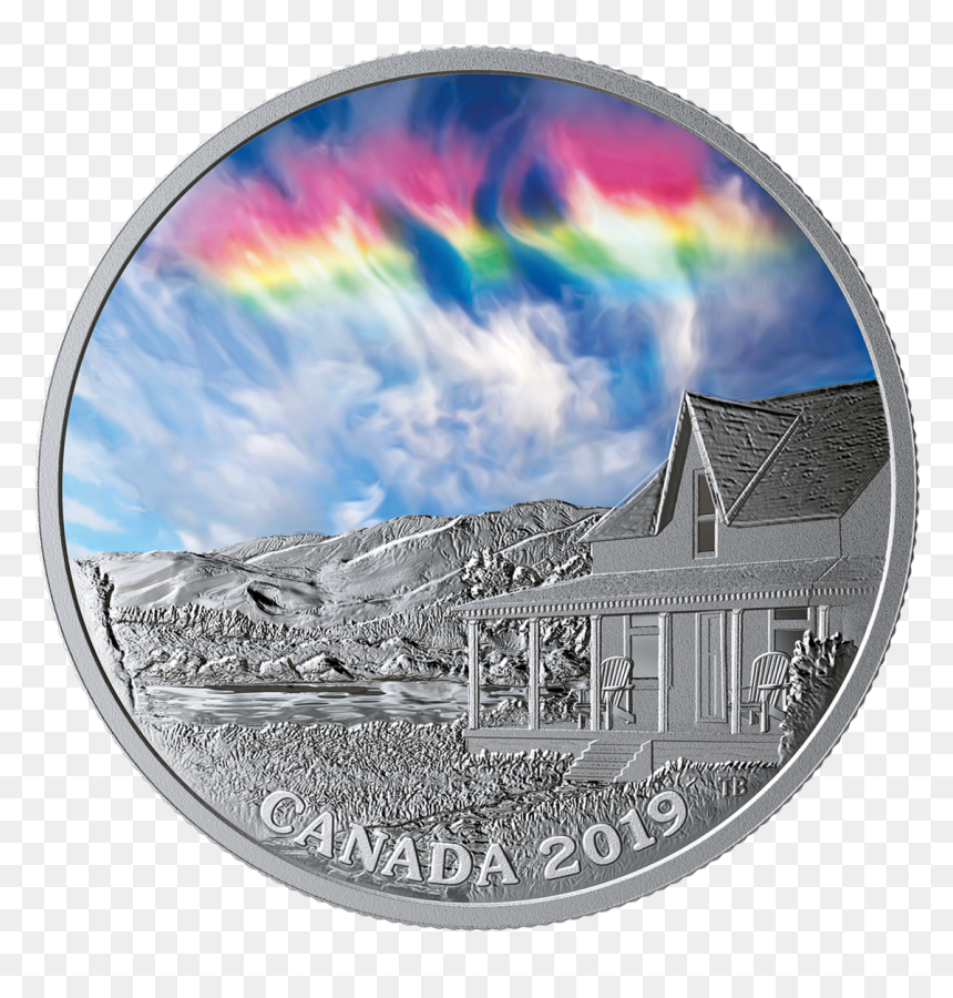 2019 1 Oz Canada Sky Wonders - 2019 $25 Multifaceted, HD Png Download - money on fire png