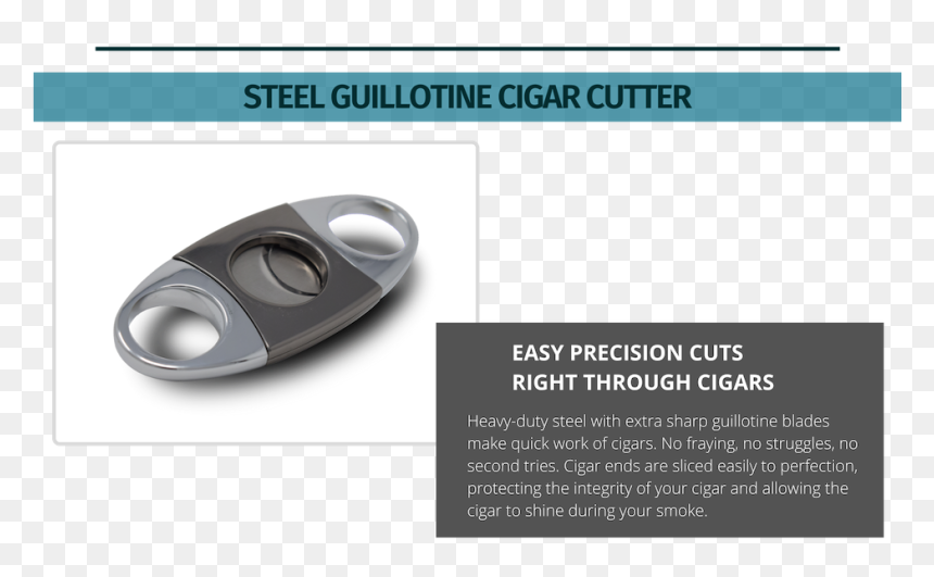 Cigar Cutter Guillotine Steel Cuts Heavy Duty - Health Care, HD Png Download - cigars png