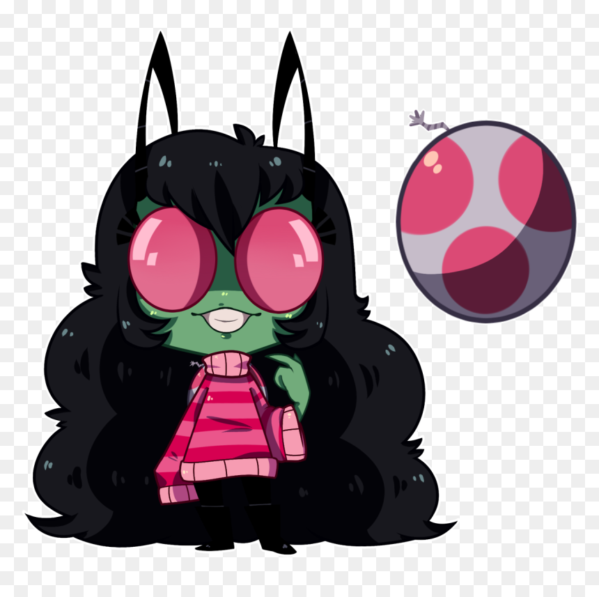 I Revamped My First Irken Oc, And I Was Wondering If - Mary Sue Invader Zim Ocs, HD Png Download - wondering png