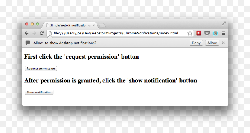 Simple Webkit Notification Example - Germination Of A Bean Seed, HD Png Download - chrome.png