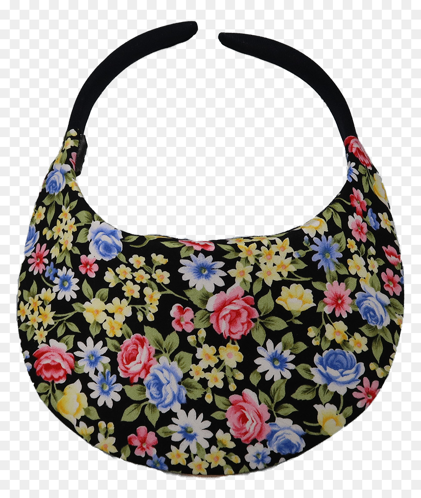 Transparent Black Floral Png - Hobo Bag, Png Download - hobo png