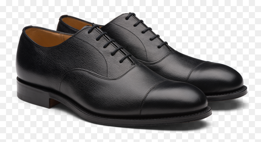 Consul Church"s St James Leather Oxford Black - Stud Brogue Shoes, HD Png Download - stitching texture png