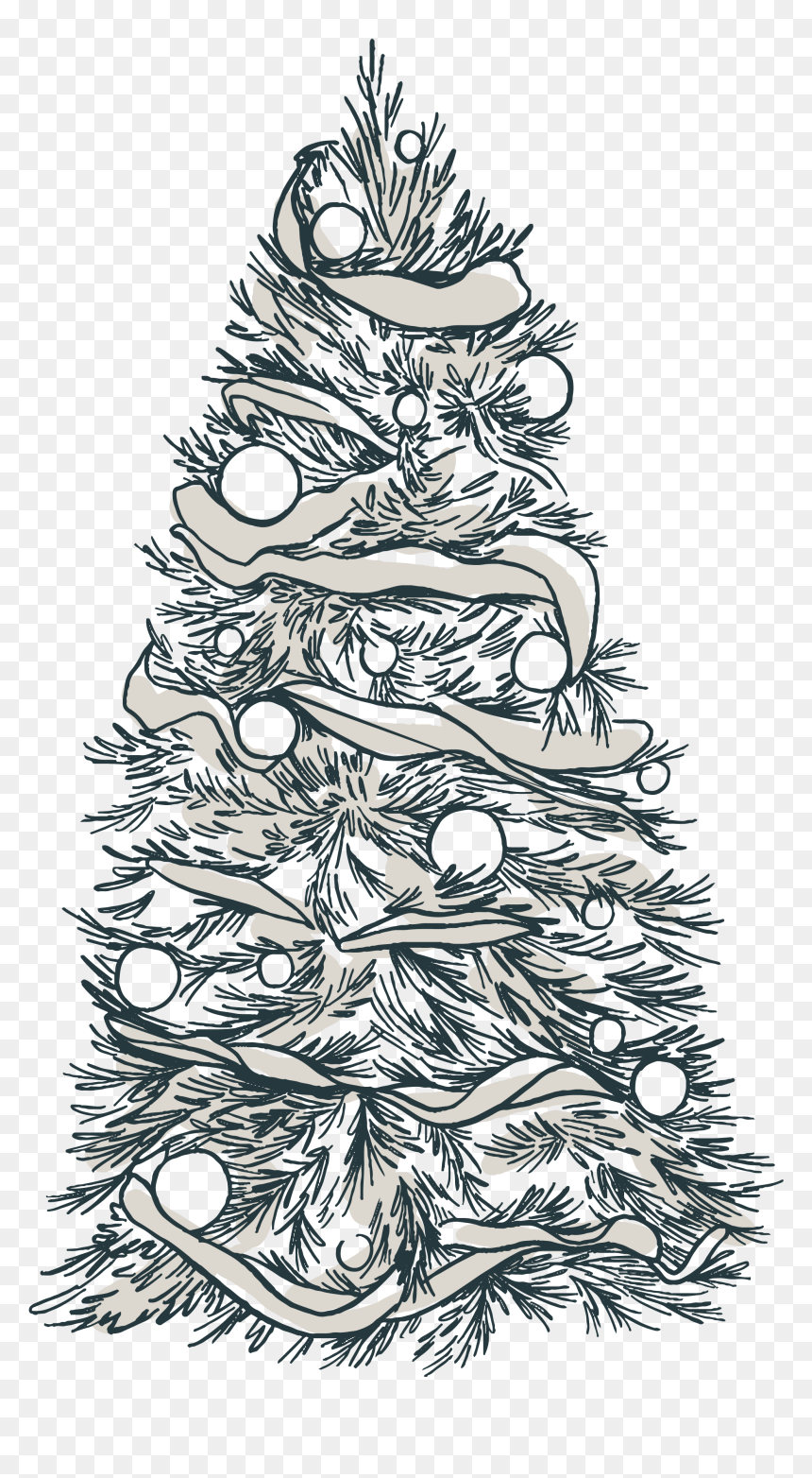 Christmas Tree, HD Png Download - christmas elements png