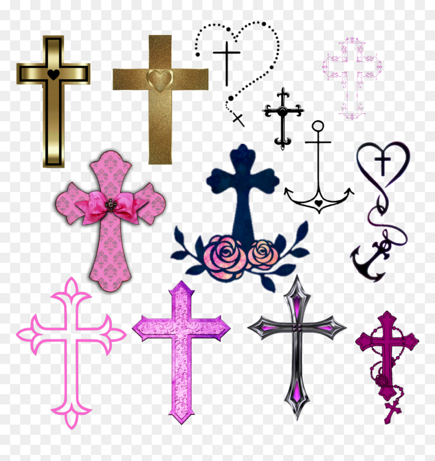 #crosses #decorative - Cross, HD Png Download - decorative cross png