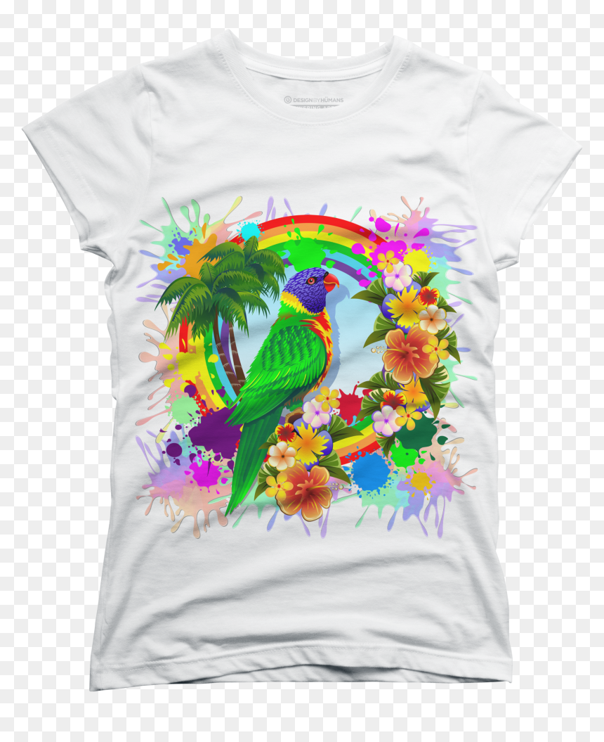 Playeras Con Flores, HD Png Download - rainbow explosion png