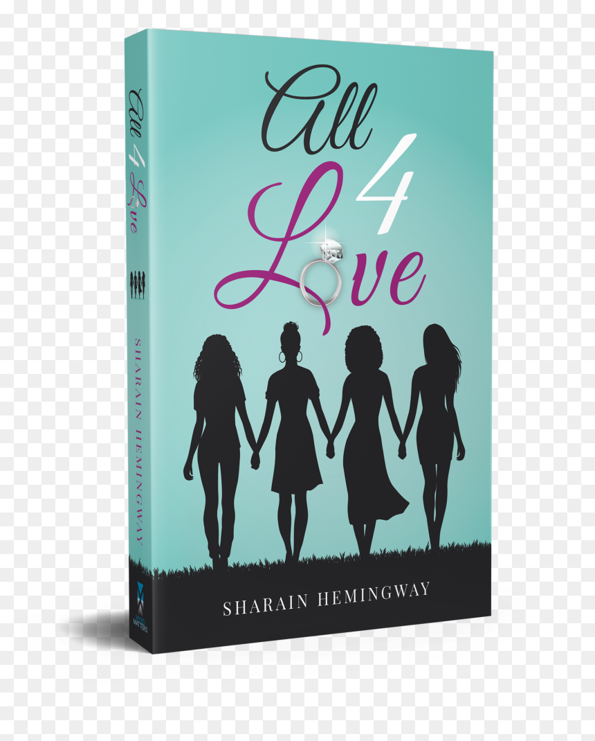 All 4 Love 3d Mockup 1book - Graphic Design, HD Png Download - books .png