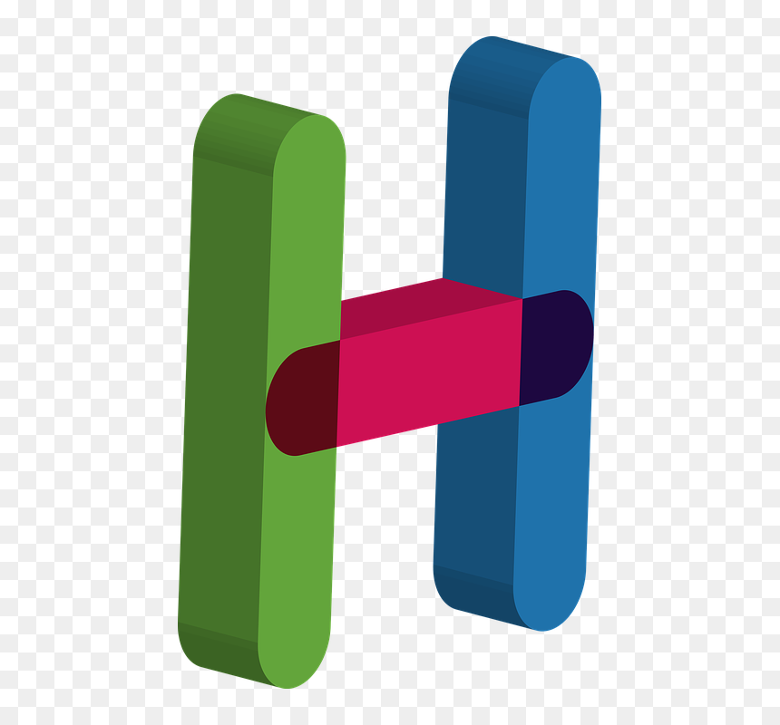 Letter Alphabet M Letter 3d Png, Transparent Png - h.png