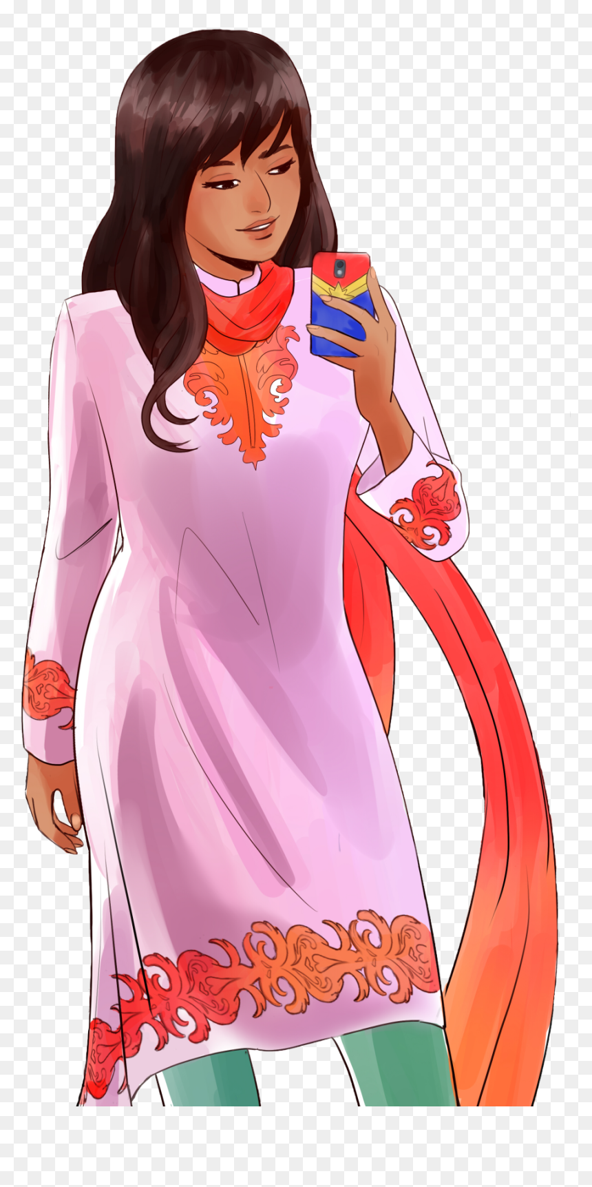 Kamala Khan Cute, HD Png Download - ms marvel png