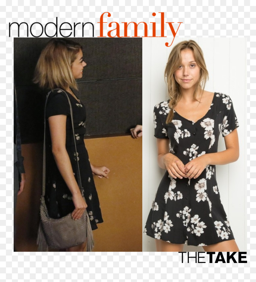 Brandy Melville Black Flowers Dress, HD Png Download - brandy melville png