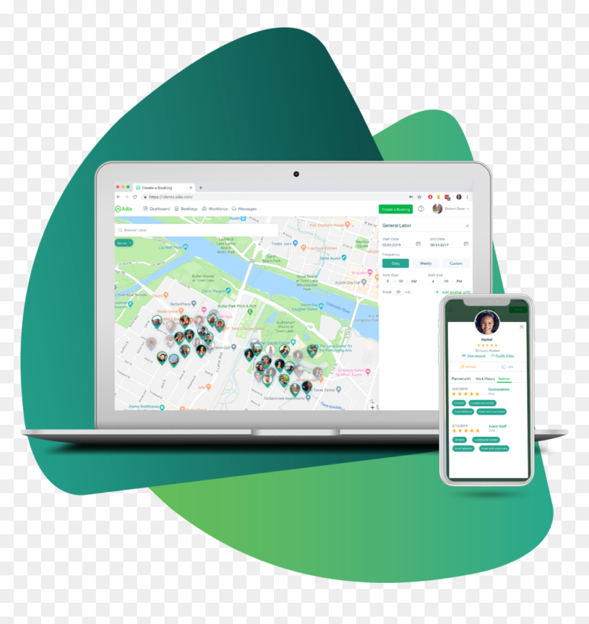 On Demand Staffing - Tablet Computer, HD Png Download - adecco logo png