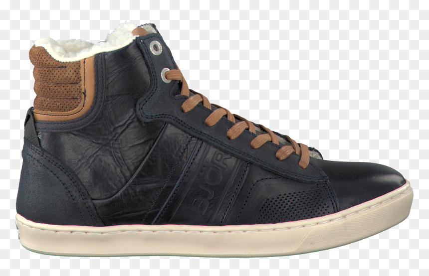 Blue Bjorn Borg Sneakers Kansas High Fur K - Sneakers, HD Png Download - kansas outline png