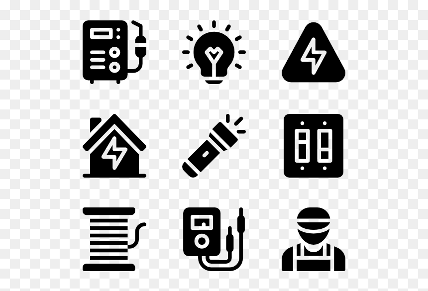 Electrician Icon, HD Png Download - tools icons png