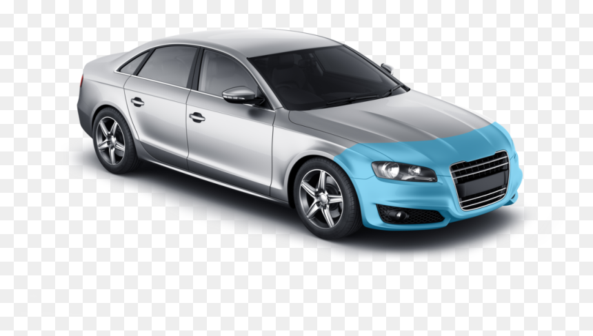 Xpel Menucar Generic Clipped Partialfront - Partial Paint Protection Film, HD Png Download - generic car png