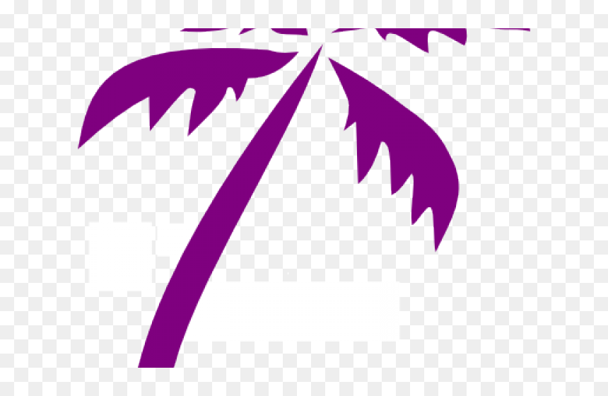 Palm Tree Clipart Curved - Green Palm Tree Vector Png, Transparent Png - palm trees clipart png