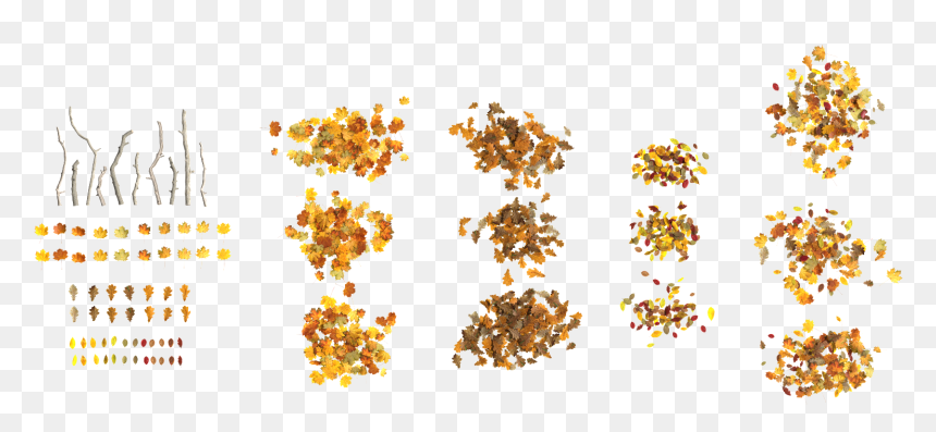 Pattern, HD Png Download - leaves pile png