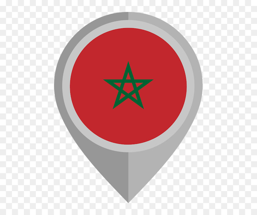 Location Icon Morocco Png, Transparent Png - morocco flag png