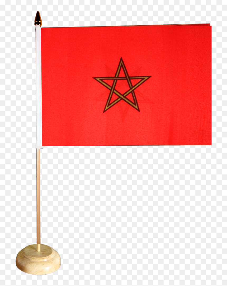 Morocco Table Flag - Drapeau Vietnamien, HD Png Download - morocco flag png