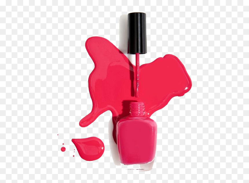 Nail Polish Png Image - Pink Nail Polish Spill, Transparent Png - nail.png
