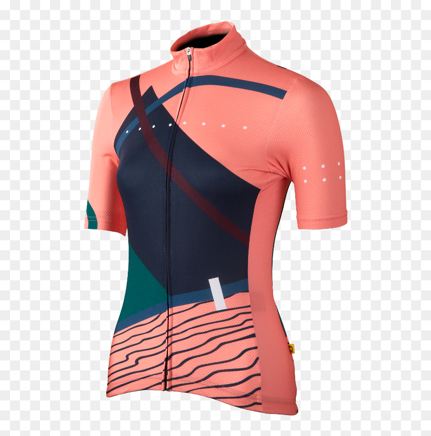 Peach Linear Jersey - Maillot, HD Png Download - women clothes png
