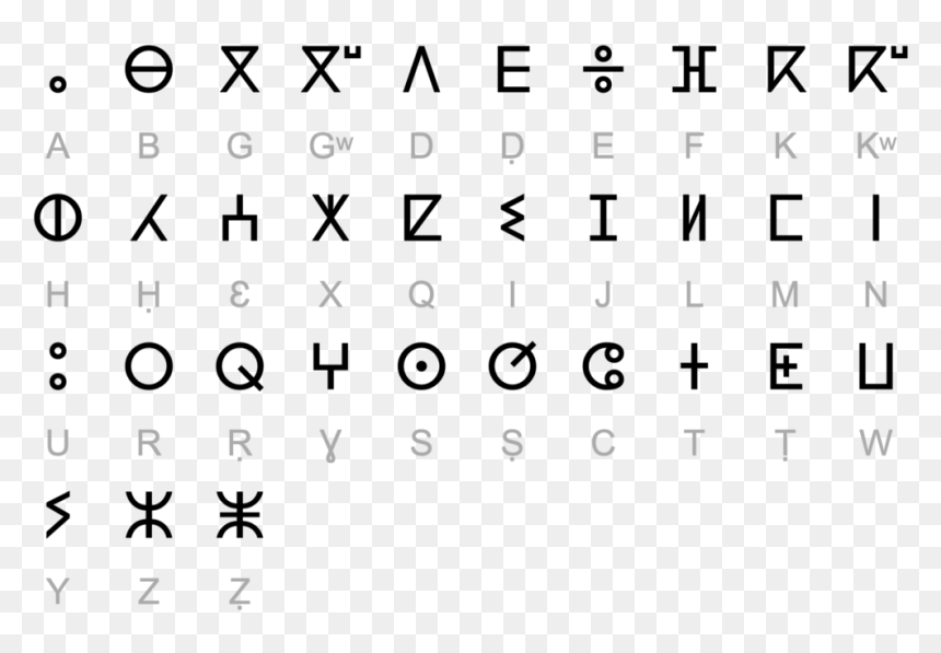 Escritura Bereber, HD Png Download - z.png