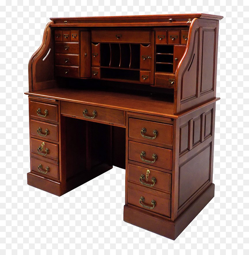 Roll Top Desk Png Image - Computer Desk, Transparent Png - secretary png