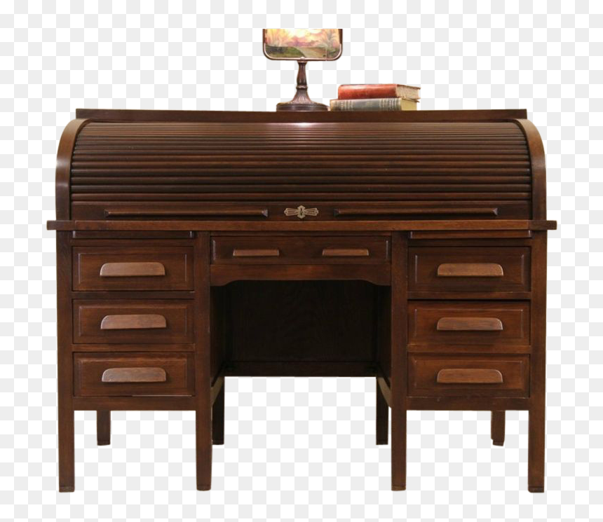 Roll Top Desk Transparent Background - Transparent Background Desk Png, Png Download - secretary png