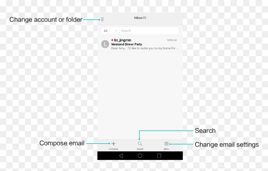 Screenshot, HD Png Download - inbox icon png