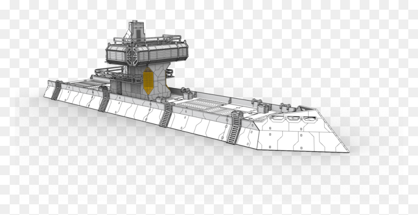 Transparent Cargo Ship Png - Freight Ship Scifi, Png Download - cargo png