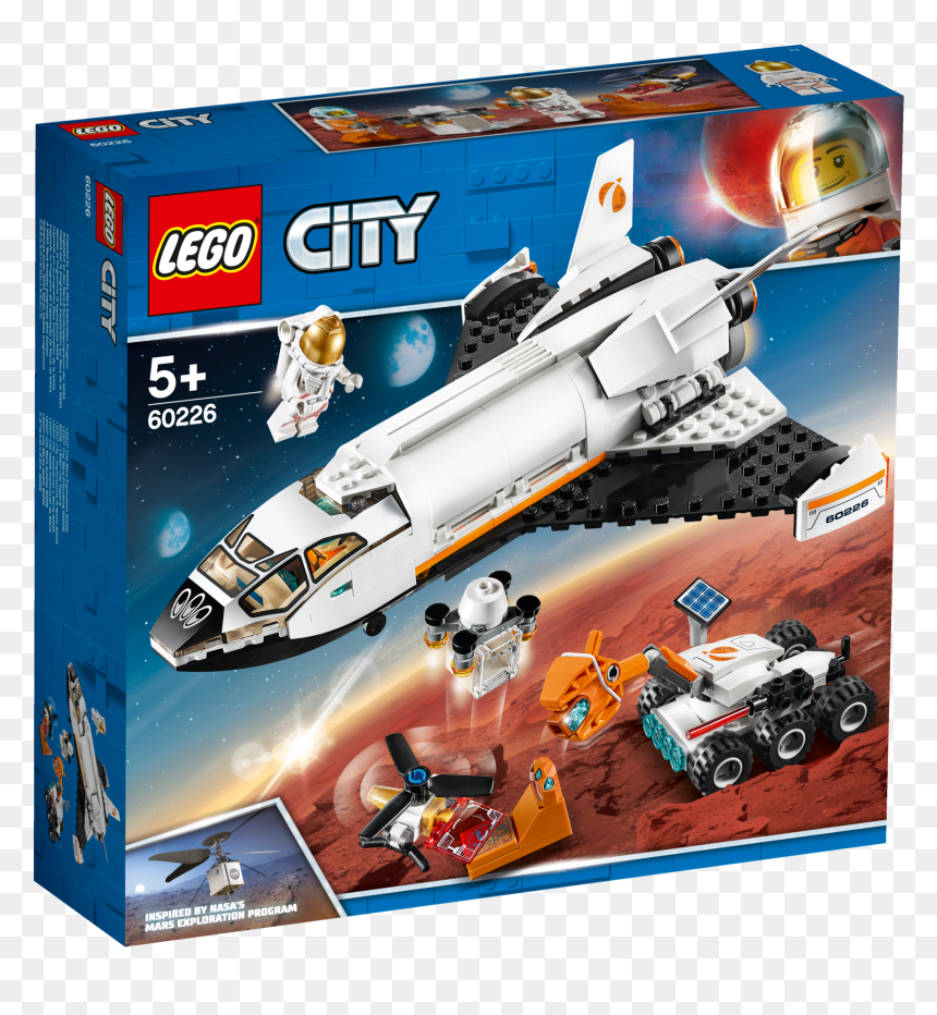 Lego 60226 Mars Research Shuttle, HD Png Download - mars rover png