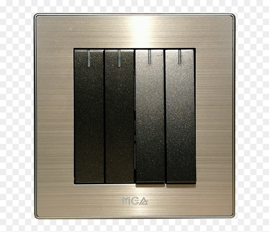 10ax Mga Brand 4 Gang Light Switch - Plywood, HD Png Download - lightswitch png