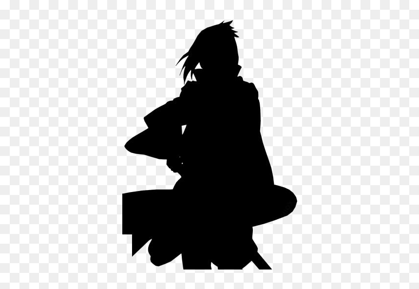 Sasuke Uchiha Png Transparent Images - Silhouette, Png Download - uchiha png