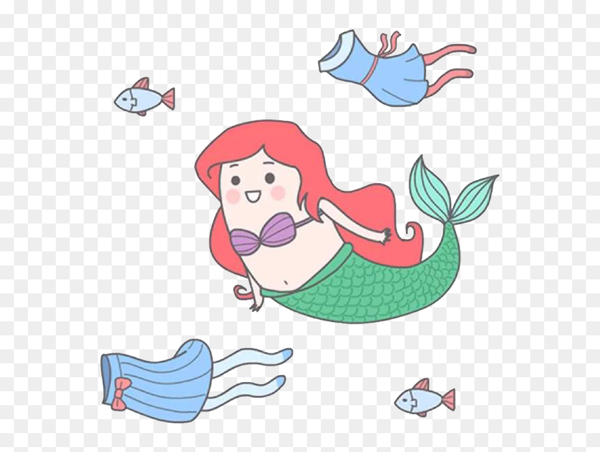 Swimming Mermaid Png Download - Clip Art, Transparent Png - fun icon png