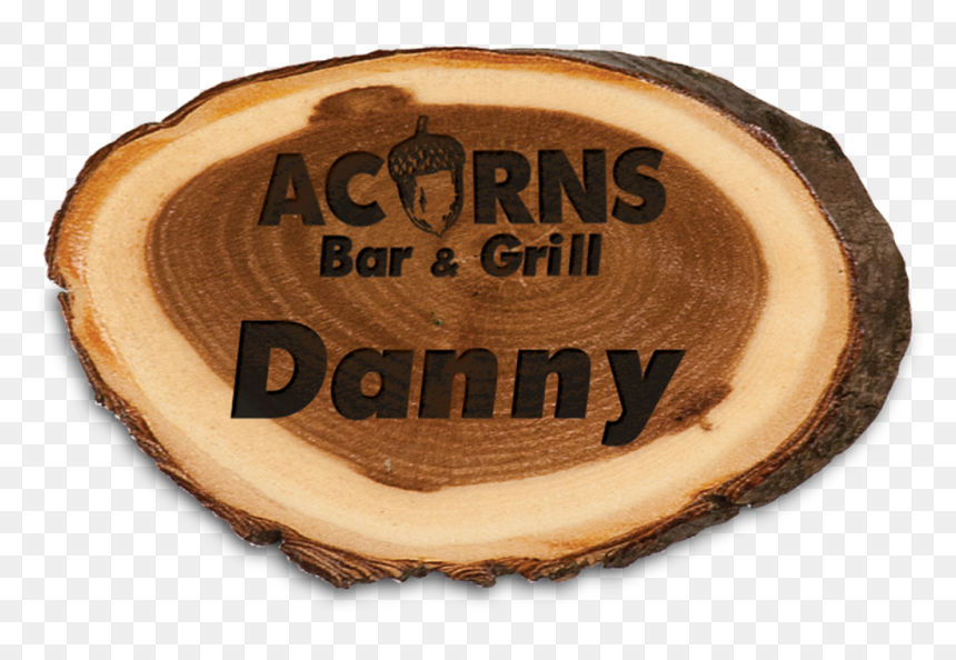 Genuine Wood Old West Log Name Badge - Label, HD Png Download - old west png
